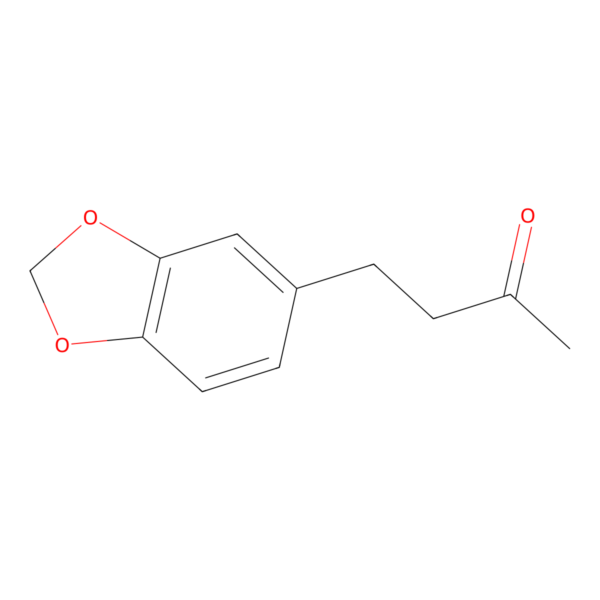 4-(1,3-Benzodioxol-5-yl)-2-butanone molecular structure, CAS 55418-52-5