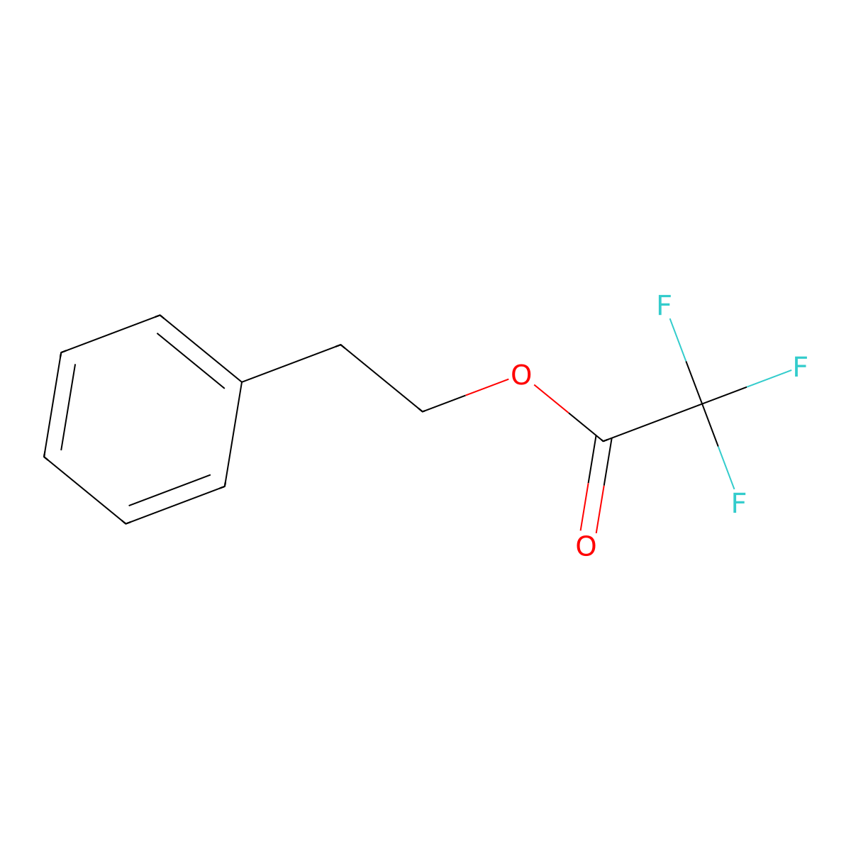 2-Phenylethyl trifluoroacetate molecular structure, CAS 55419-66-4
