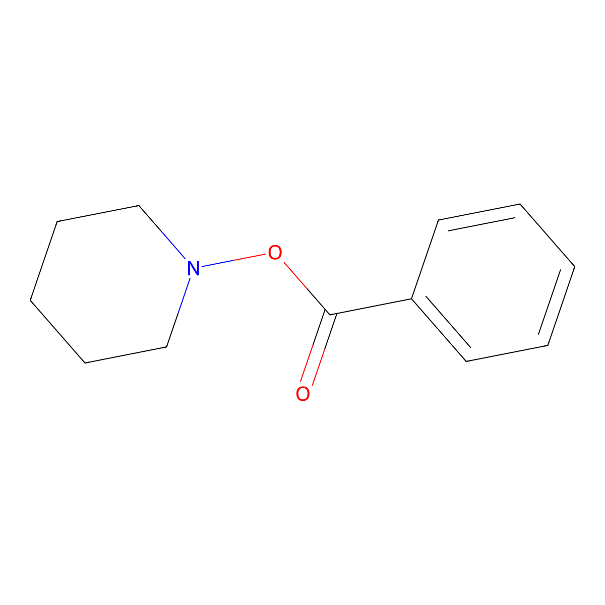 1-(Benzoyloxy)piperidine molecular structure, CAS 5542-49-4