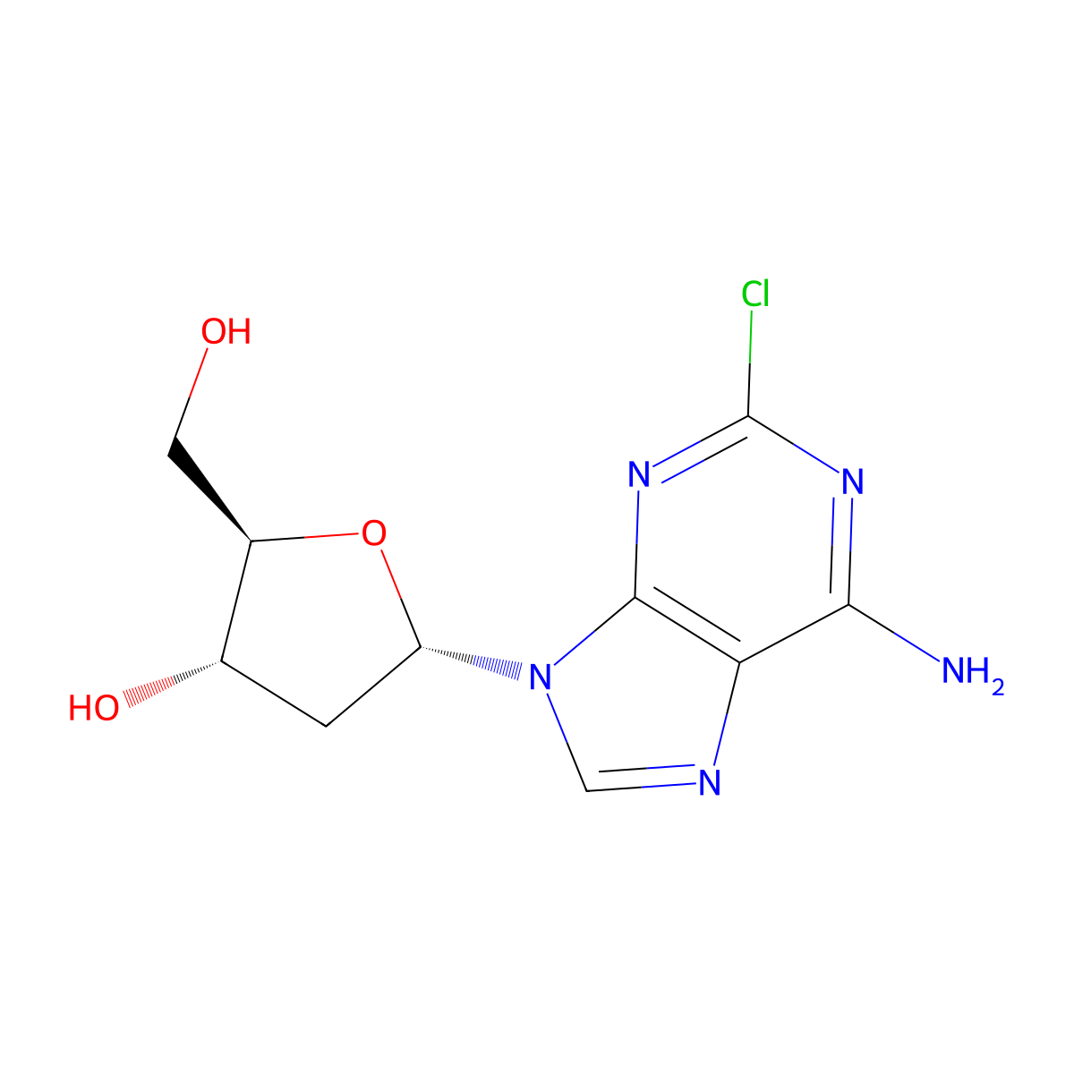 Cladribine EP Impurity D molecular structure, CAS 5542-92-7