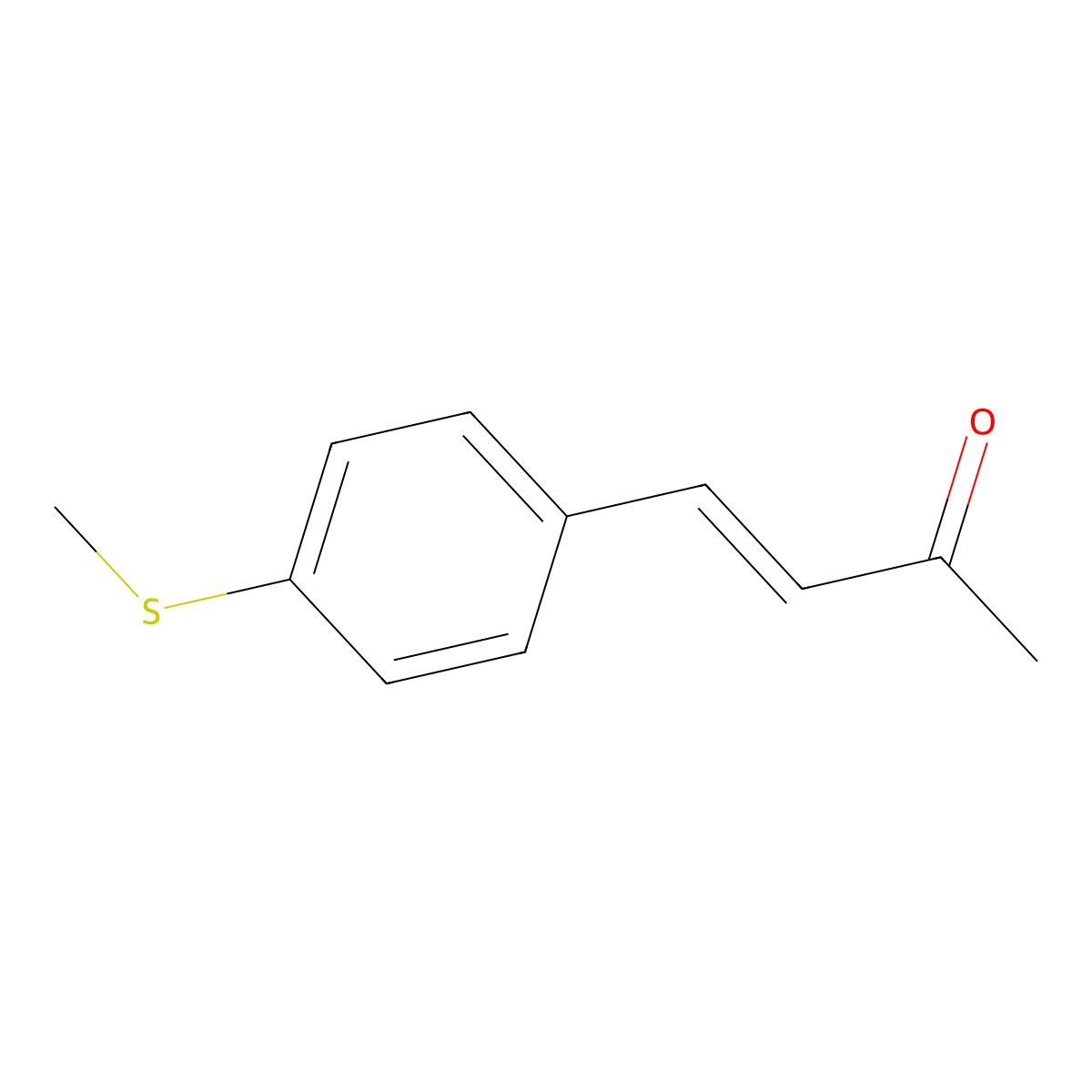 4-[4-(Methylsulfanyl)phenyl]but-3-en-2-one molecular structure, CAS 55420-73-0