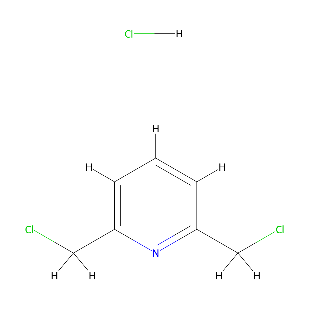 2,6-Bis(chloromethyl)pyridine;hydrochloride molecular structure, CAS 55422-79-2