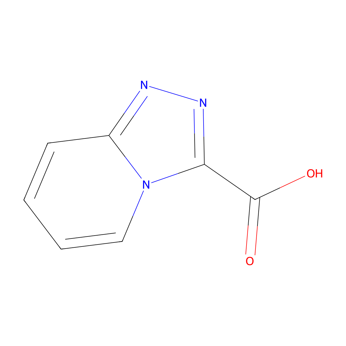 [1,2,4]Triazolo[4,3-a]pyridine-3-carboxylic acid molecular structure, CAS 5543-08-8