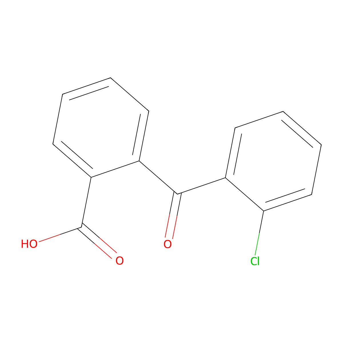 2-(2-Chlorobenzoyl)benzoic acid molecular structure, CAS 5543-24-8