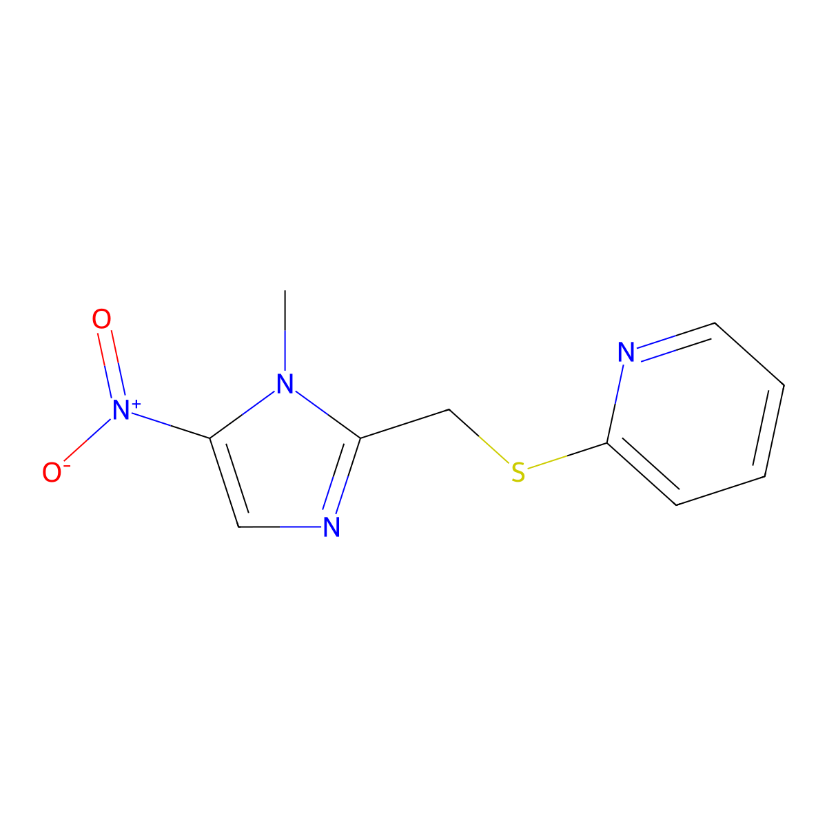 Pirinidazole molecular structure, CAS 55432-15-0