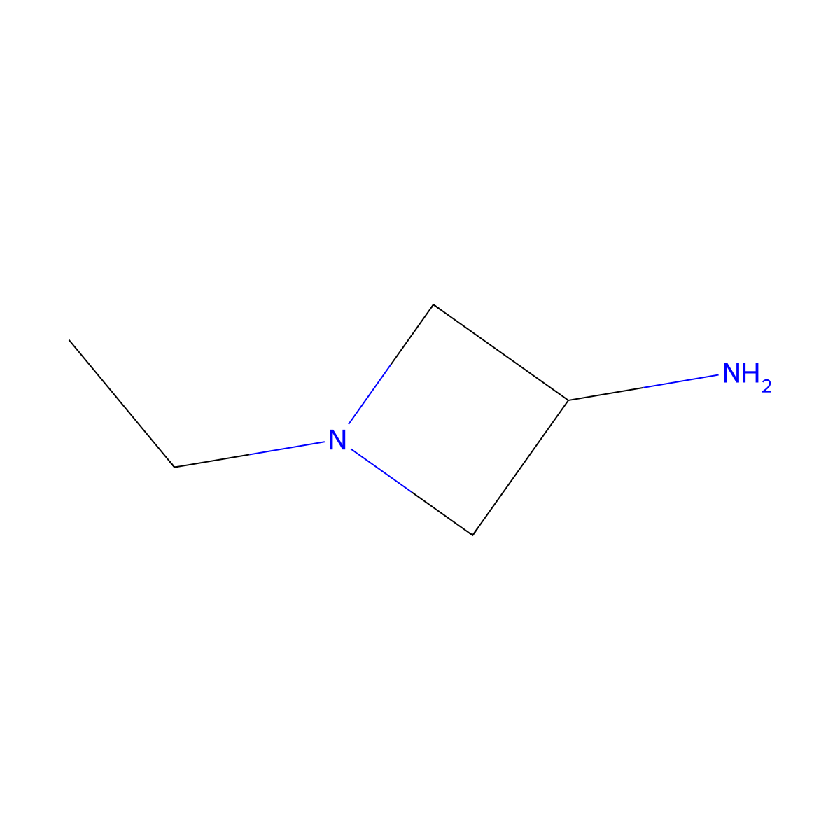1-Ethylazetidin-3-amine molecular structure, CAS 55438-58-9