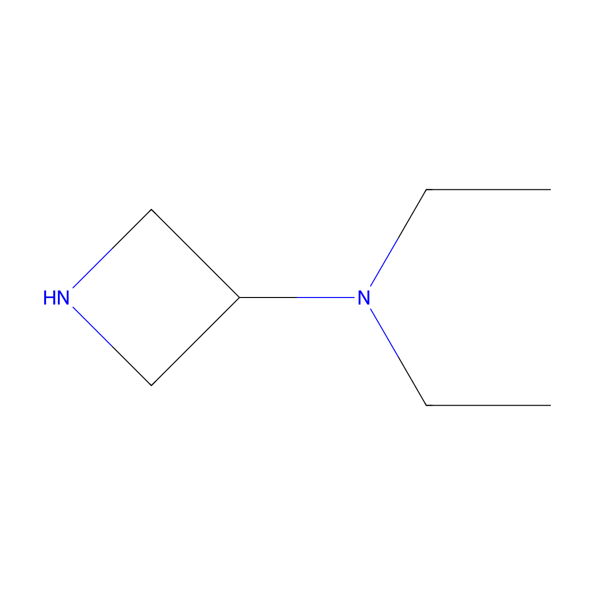 N,N-Diethylazetidin-3-amine molecular structure, CAS 55438-75-0