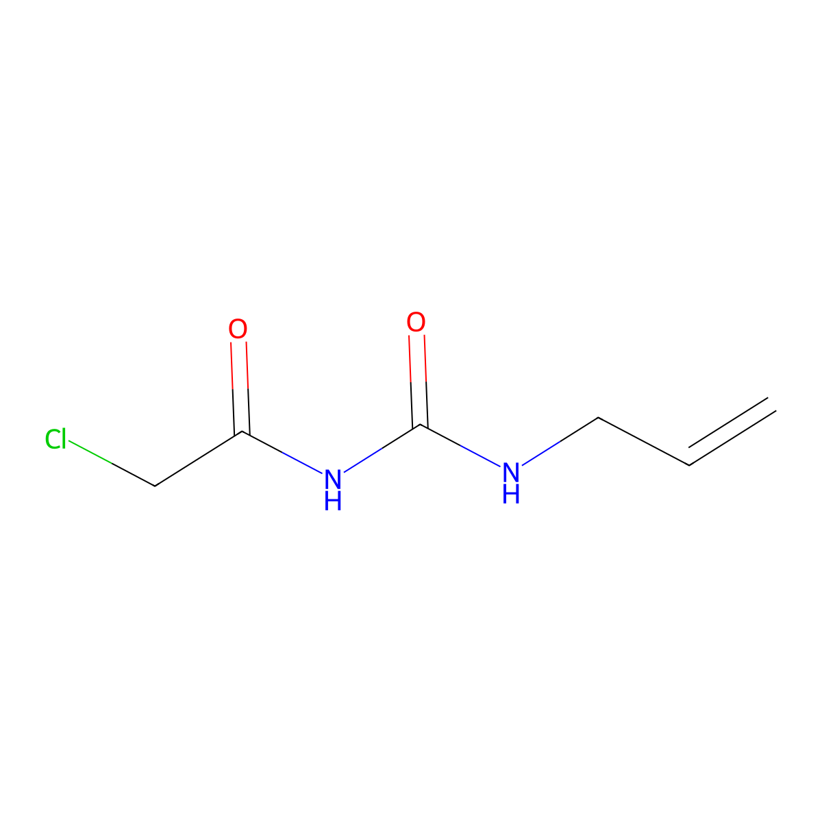 1-(2-Chloroacetyl)-3-(prop-2-en-1-yl)urea molecular structure, CAS 5544-34-3