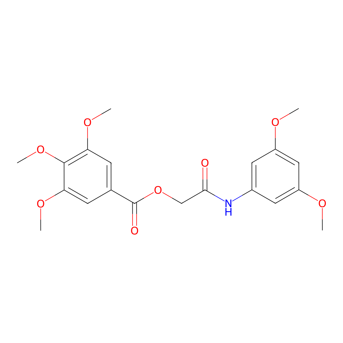[2-(3,5-Dimethoxyanilino)-2-oxoethyl] 3,4,5-trimethoxybenzoate molecular structure, CAS 554406-03-0