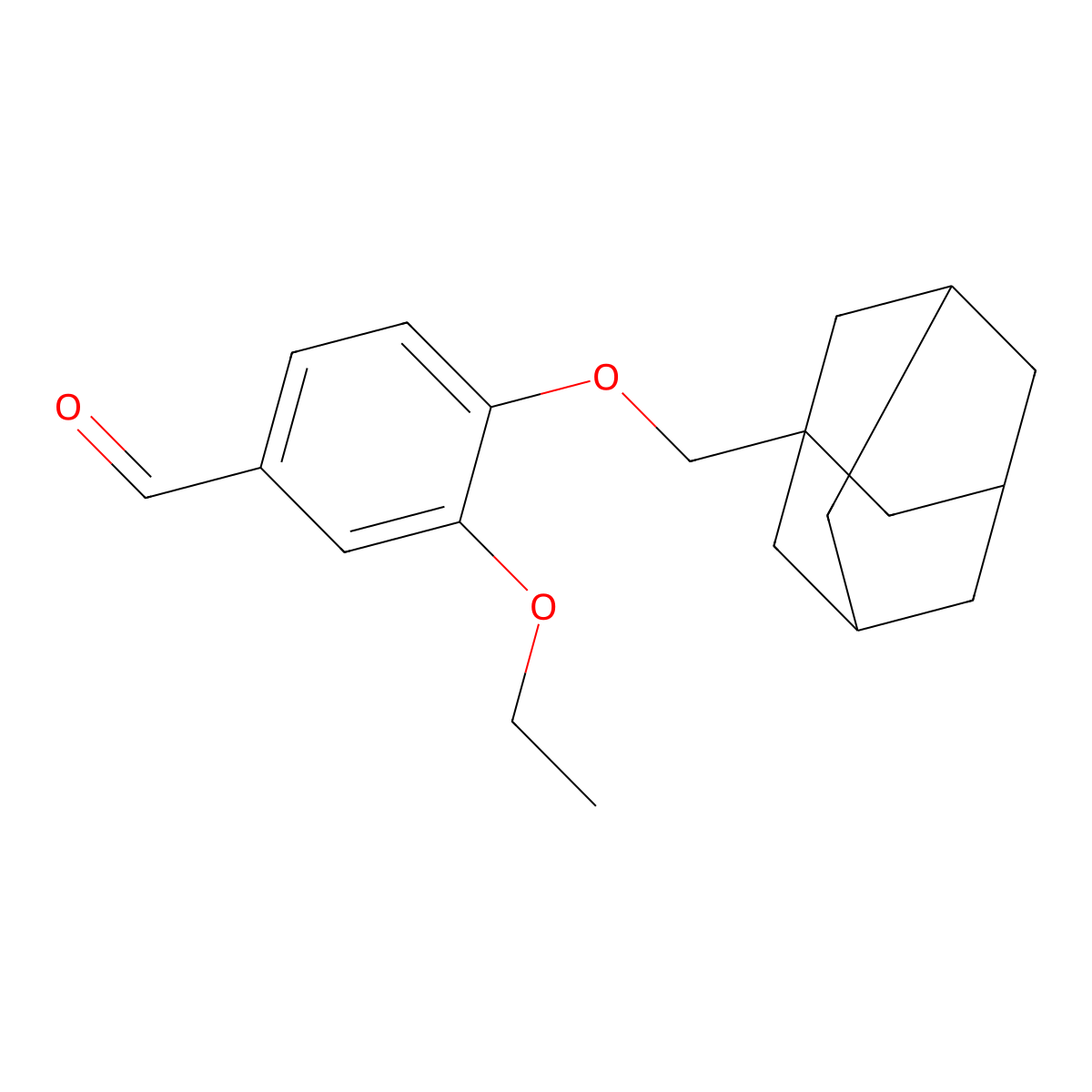 4-((Adamantan-1-yl)methoxy)-3-ethoxybenzaldehyde molecular structure, CAS 554407-95-3