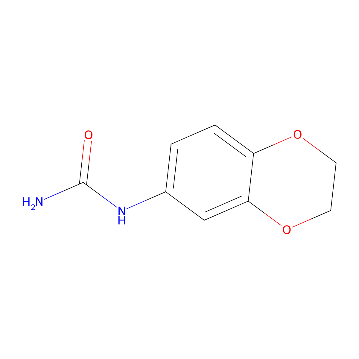 (2,3-Dihydro-1,4-benzodioxin-6-yl)urea molecular structure, CAS 554408-58-1