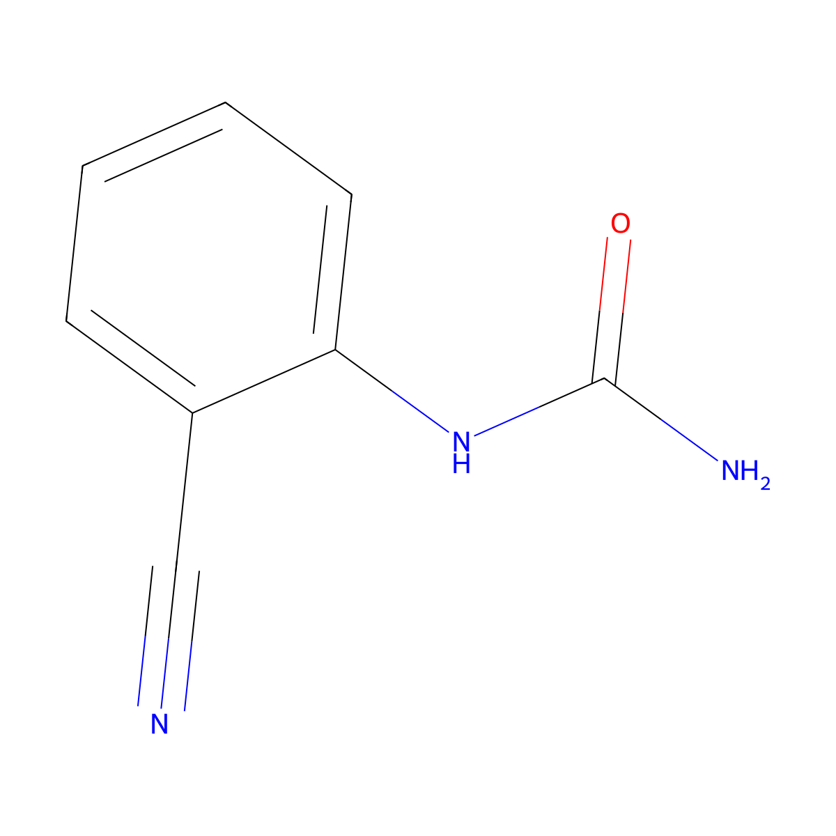(2-Cyanophenyl)urea molecular structure, CAS 55441-25-3