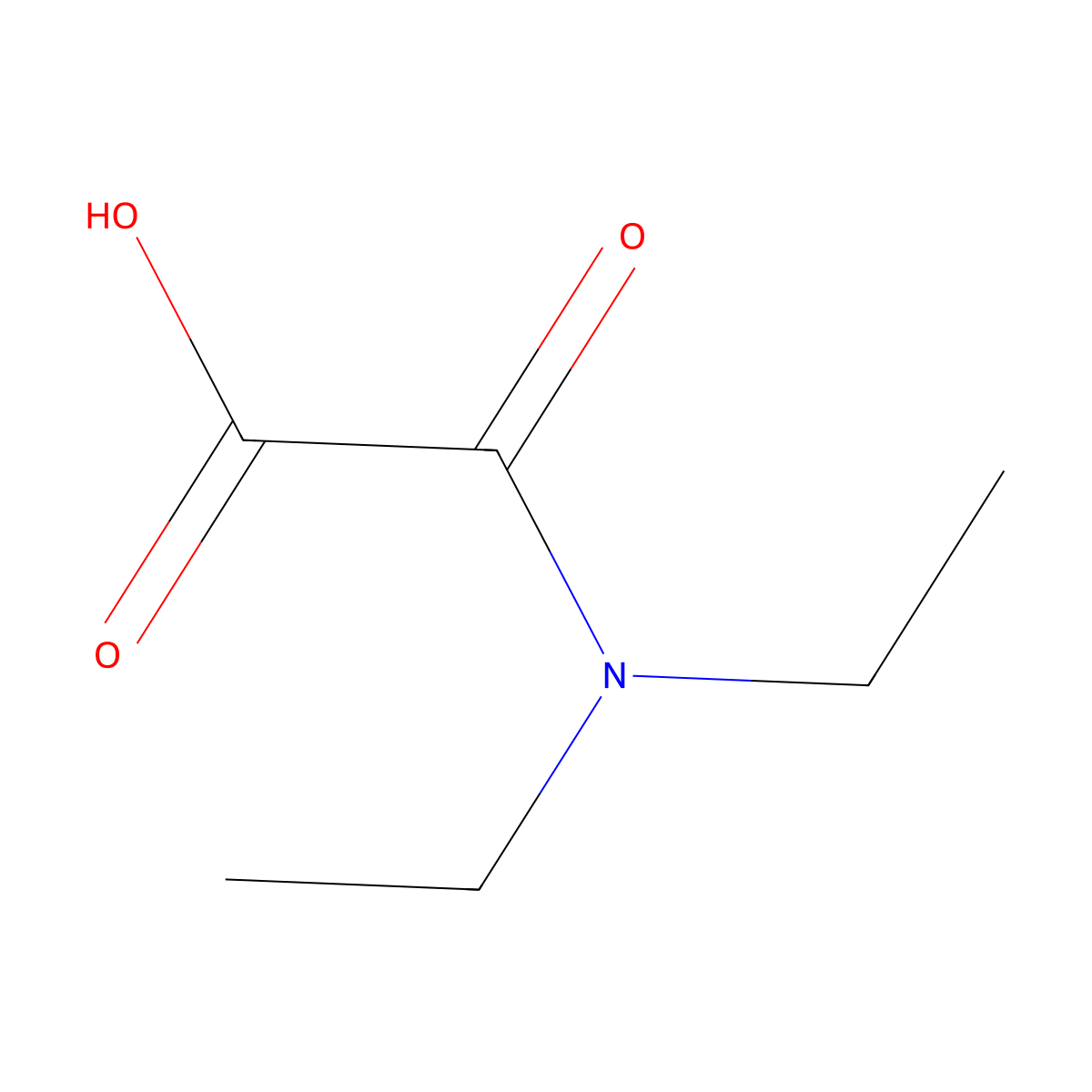 (Diethylamino)(oxo)acetic acid molecular structure, CAS 55441-26-4