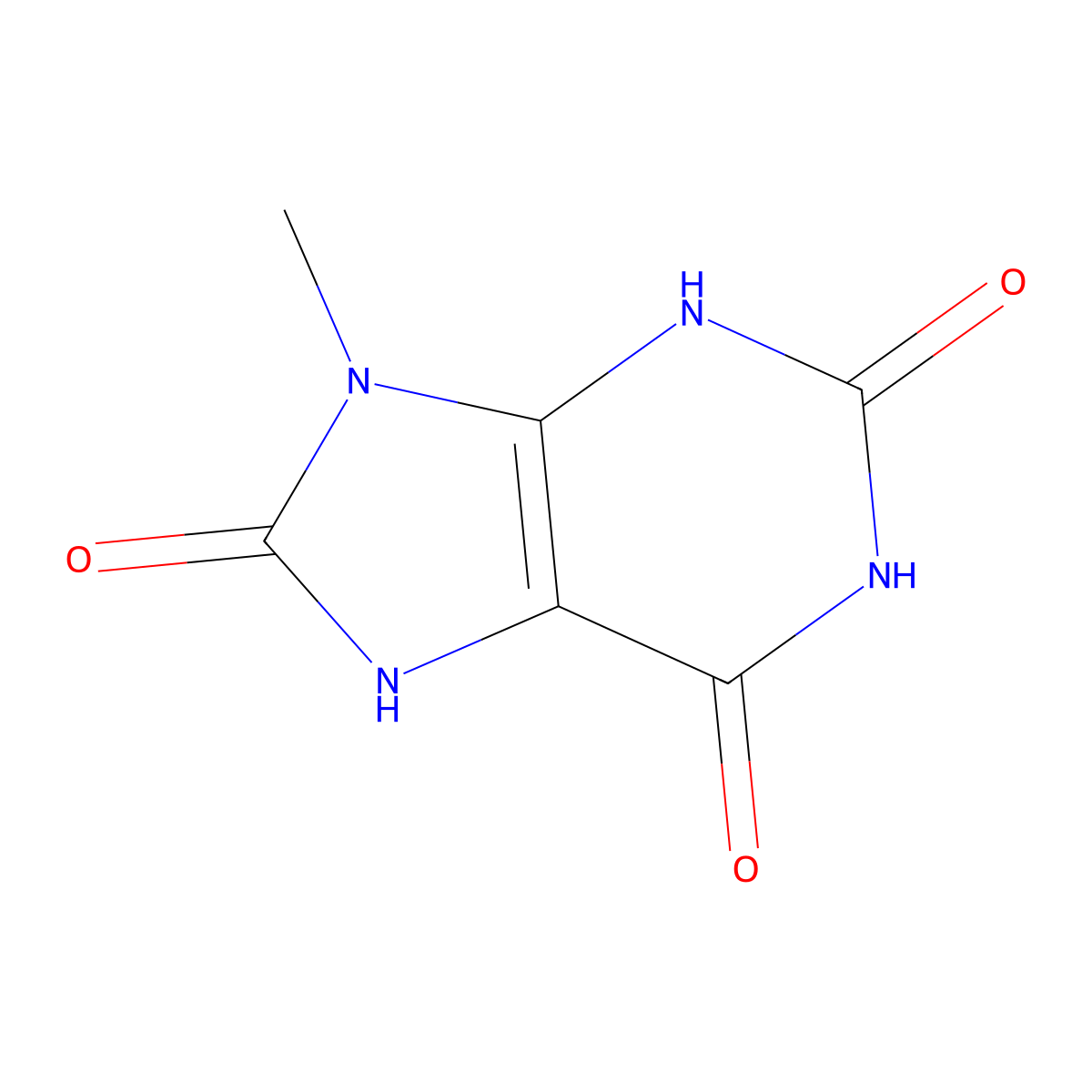 9-Methyluric acid molecular structure, CAS 55441-71-9