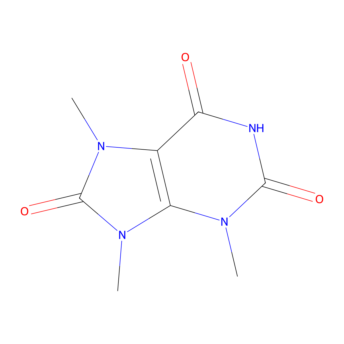 7,9-dihydro-3,7,9-trimethyl-1H-purine-2,6,8(3H)-trione molecular structure, CAS 55441-72-0
