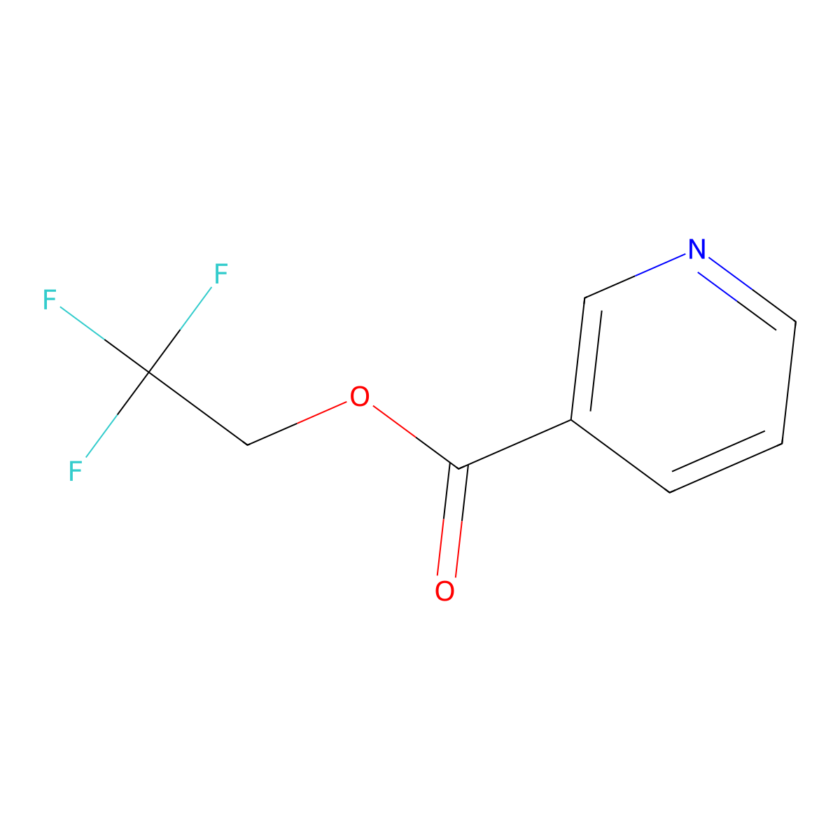 2,2,2-Trifluoroethyl pyridine-3-carboxylate molecular structure, CAS 554410-73-0