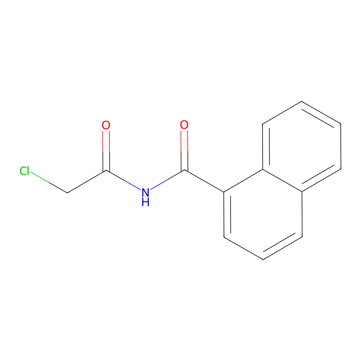 N-(2-chloroacetyl)naphthalene-1-carboxamide molecular structure, CAS 554423-23-3