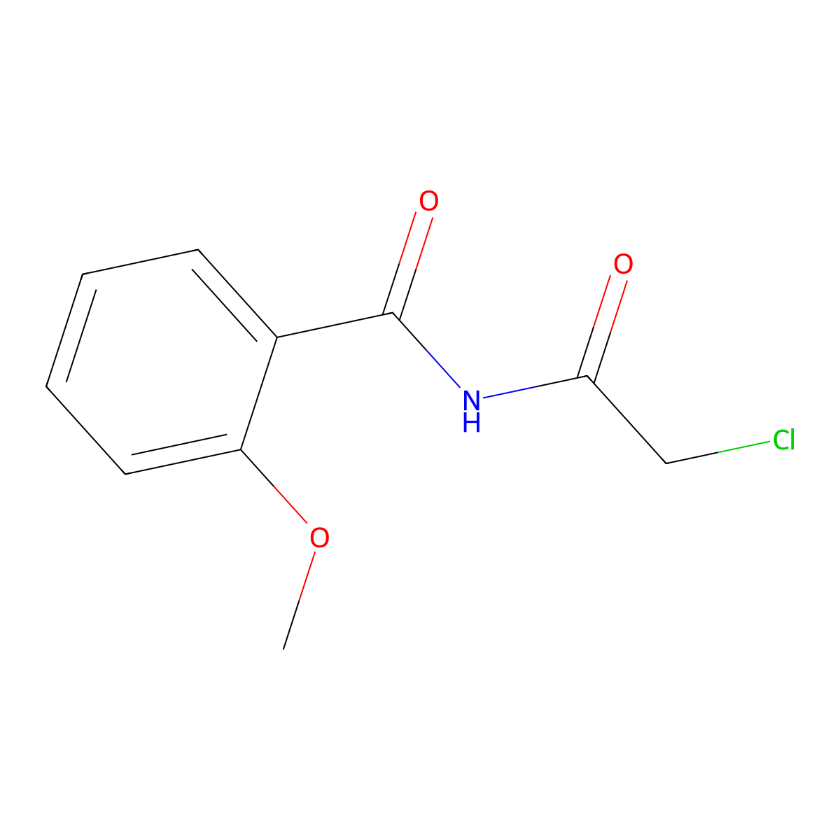 N-(2-chloroacetyl)-2-methoxybenzamide molecular structure, CAS 554423-67-5