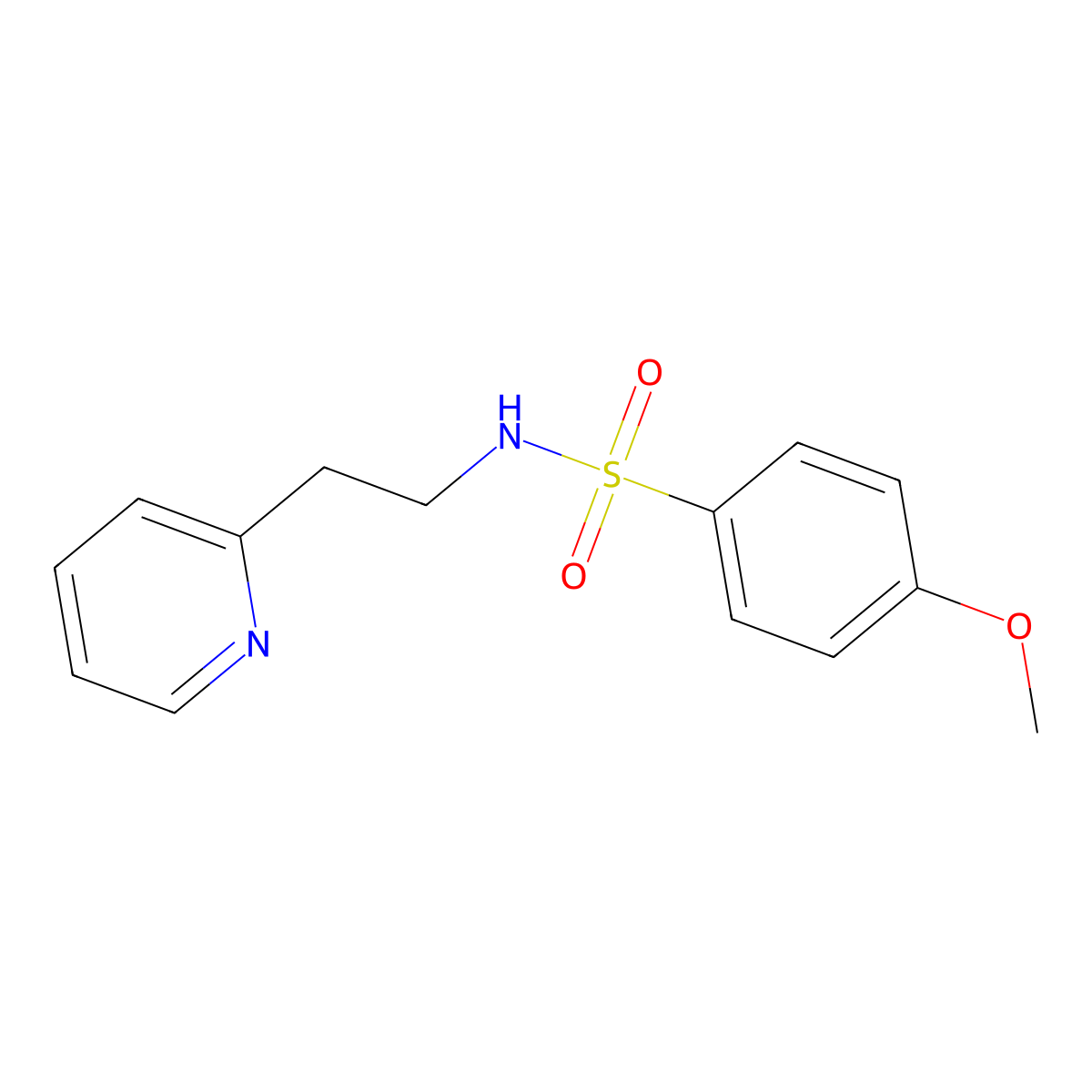 [(4-Methoxyphenyl)sulfonyl](2-(2-pyridyl)ethyl)amine molecular structure, CAS 554427-10-0