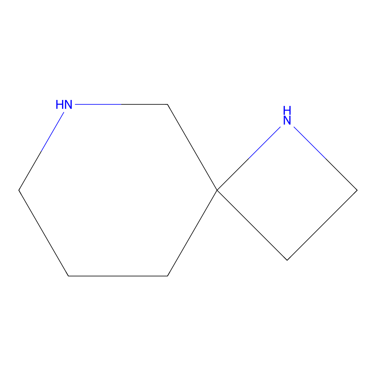 1,6-Diazaspiro[3.5]nonane molecular structure, CAS 554435-40-4