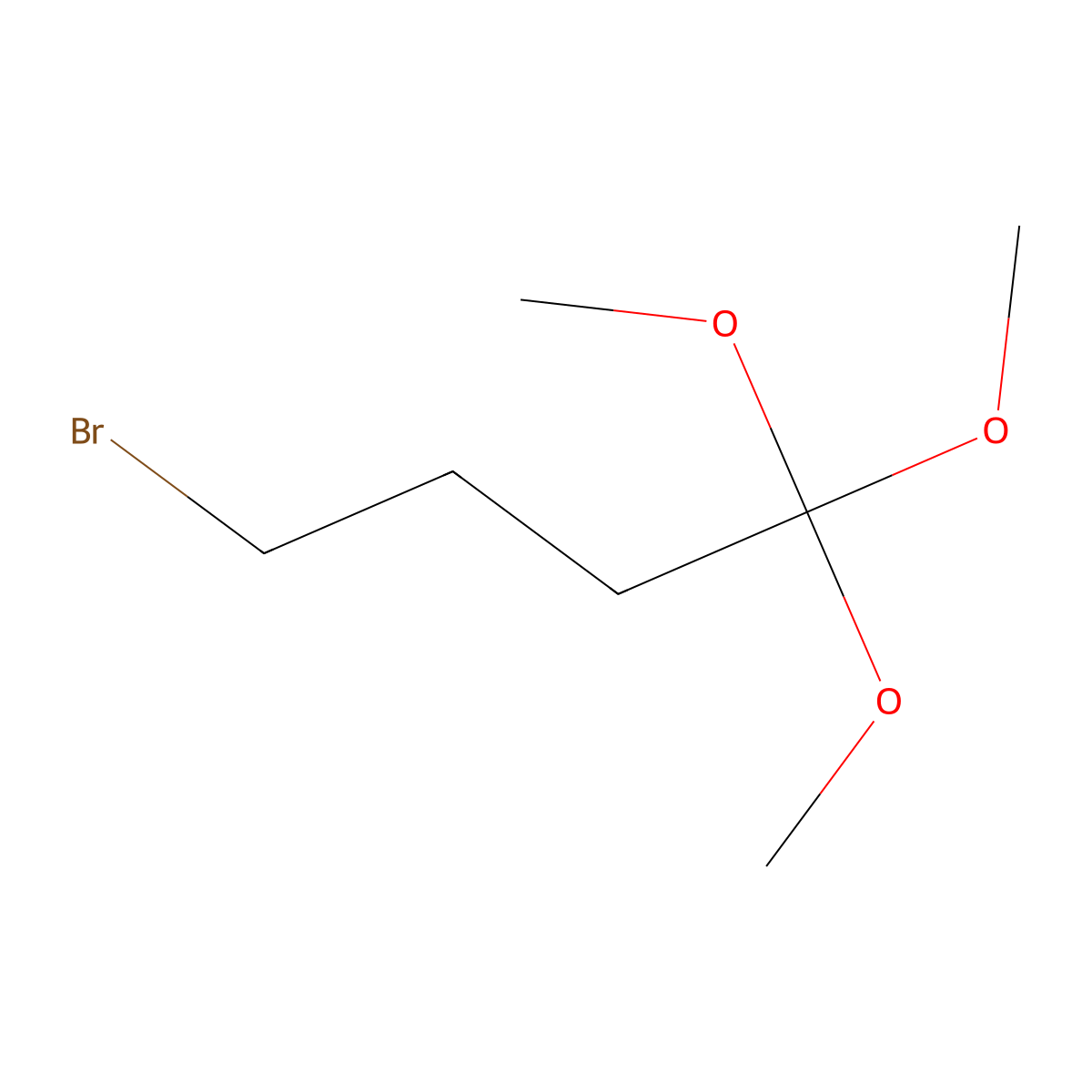 Trimethyl 4-bromoorthobutyrate molecular structure, CAS 55444-67-2