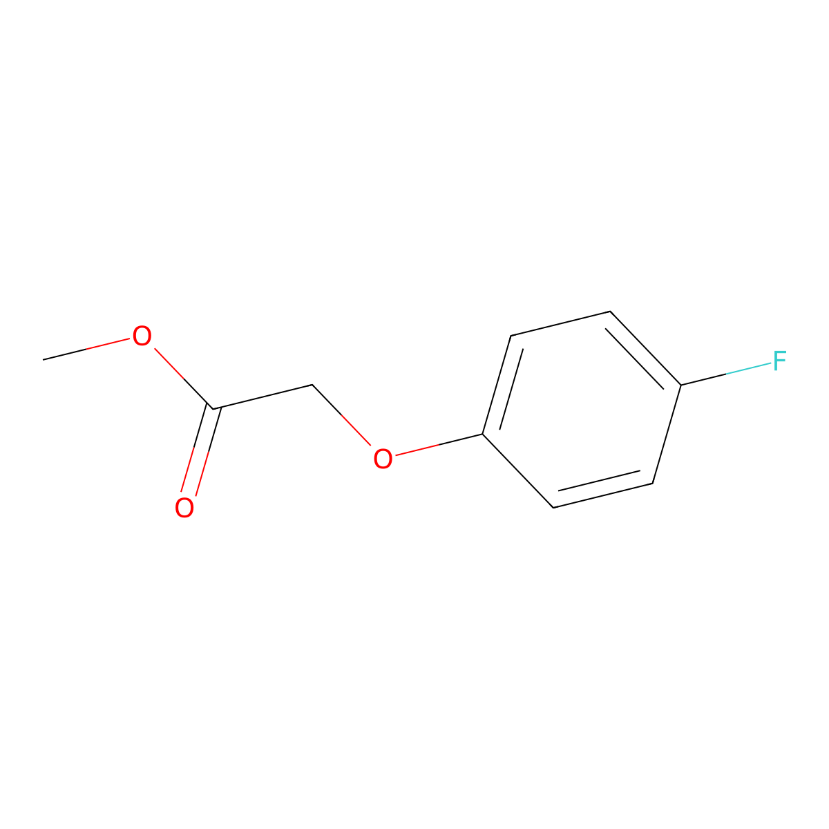 Methyl 2-(4-fluorophenoxy)acetate molecular structure, CAS 55444-93-4