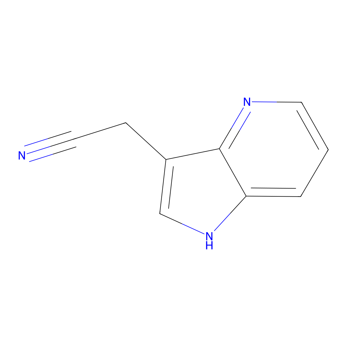 2-(1H-pyrrolo[3,2-b]pyridin-3-yl)acetonitrile molecular structure, CAS 554453-19-9