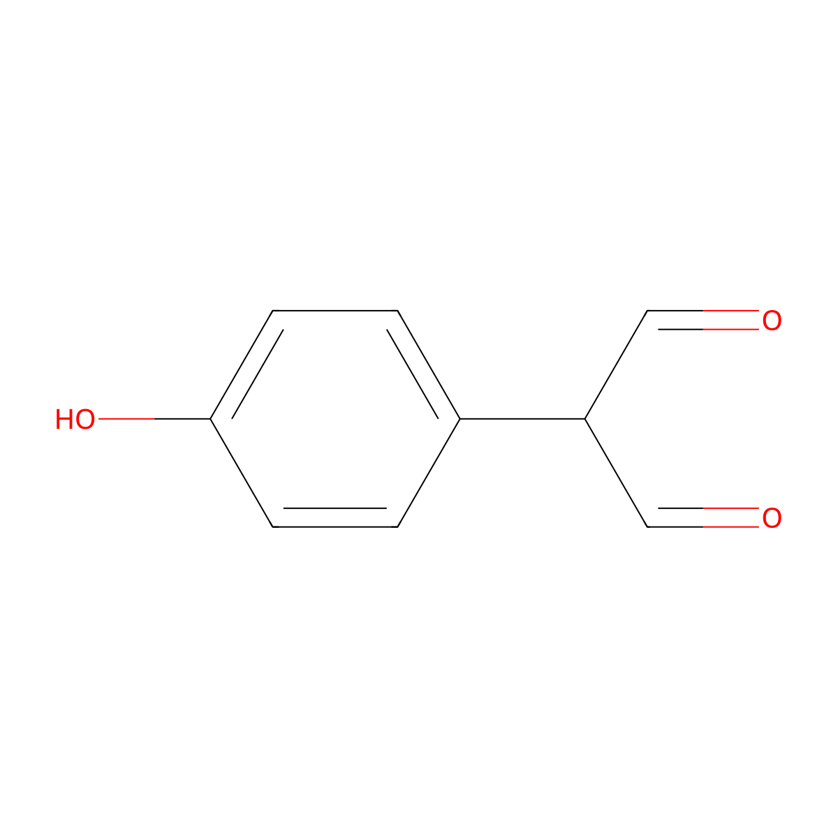 2-(4-Hydroxyphenyl)propanedial molecular structure, CAS 554453-78-0