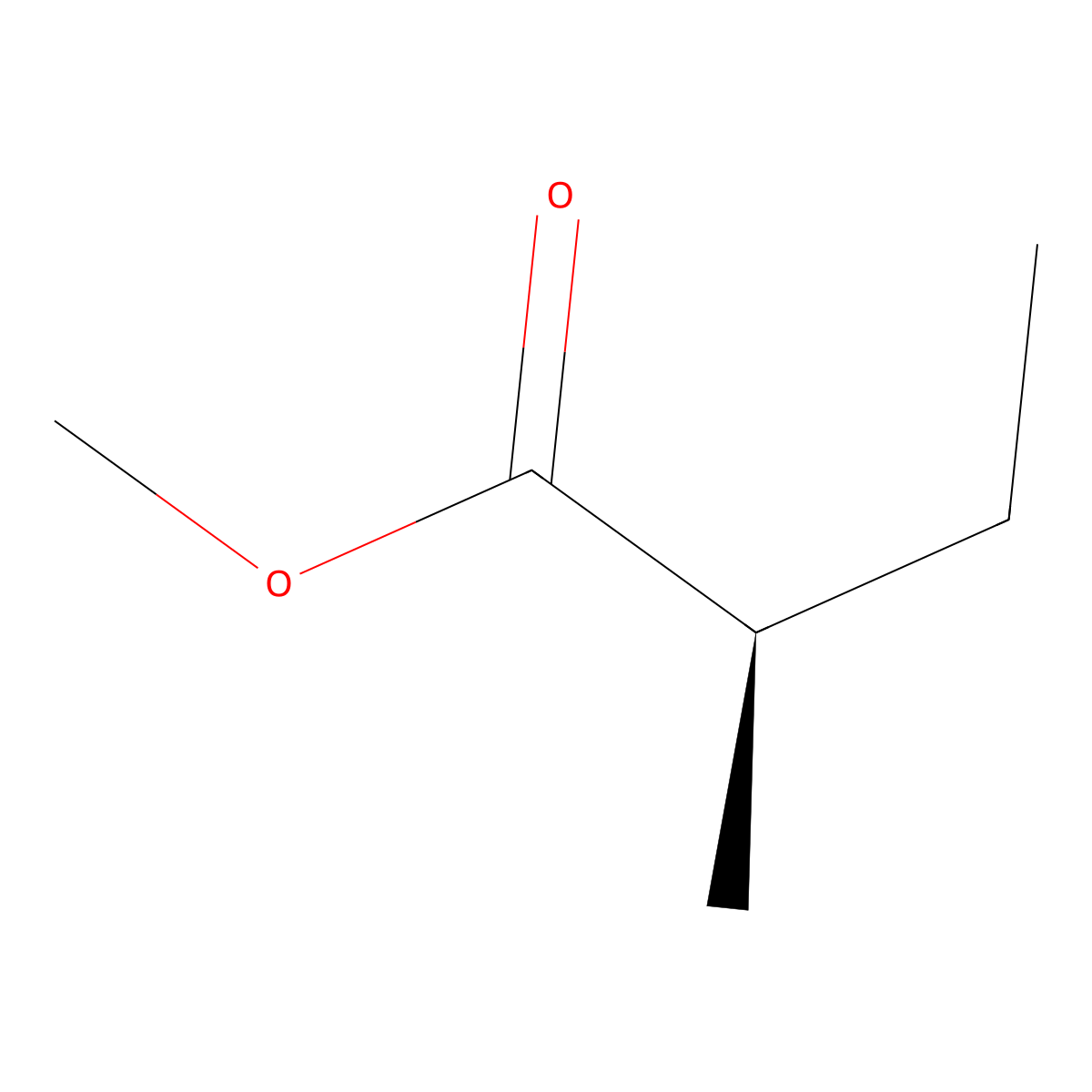 Methyl (R)-2-methylbutanoate molecular structure, CAS 55449-44-0