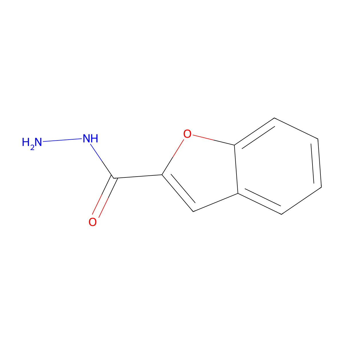 1-Benzofuran-2-carbohydrazide molecular structure, CAS 5545-86-8