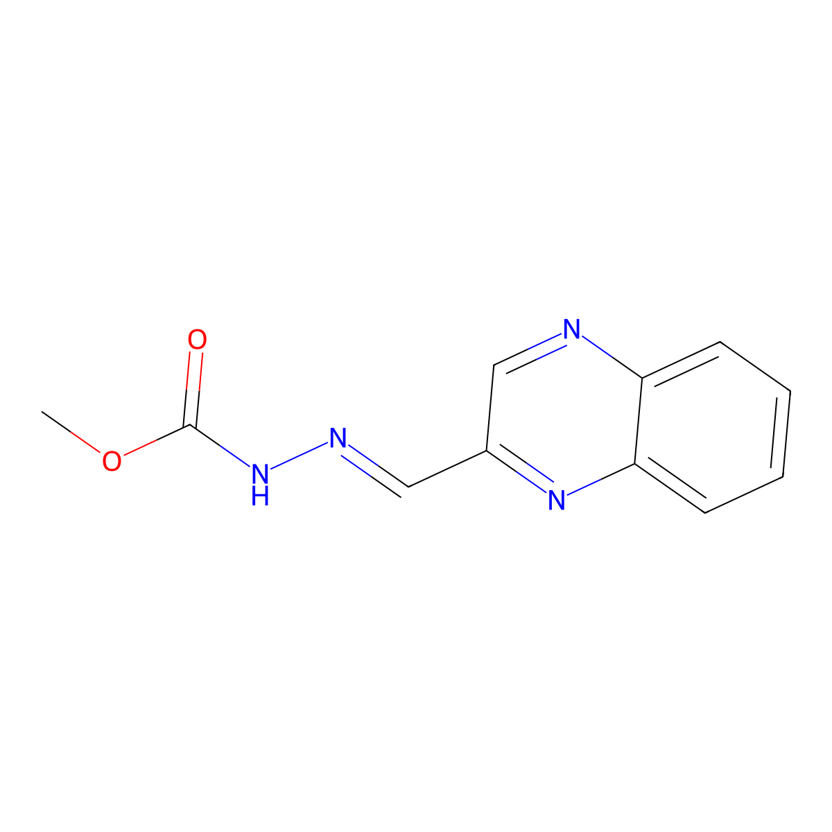 Desoxycarbadox molecular structure, CAS 55456-55-8