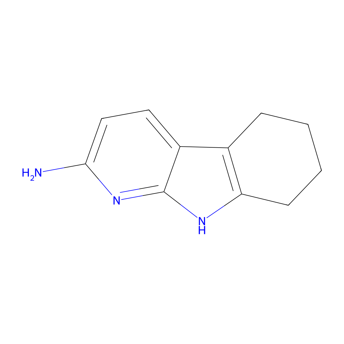 6,7,8,9-Tetrahydro-5H-pyrido(2,3-b)indol-2-amine molecular structure, CAS 55463-68-8