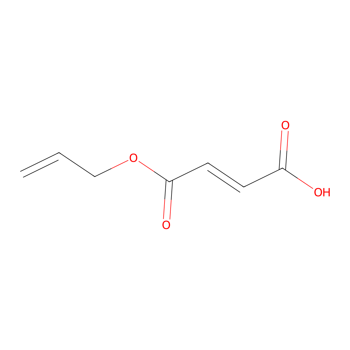 2-Butenedioic acid (2Z)-, 1-(2-propen-1-yl) ester molecular structure, CAS 55464-76-1