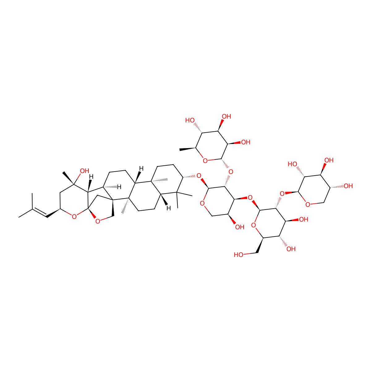 Jujuboside B molecular structure, CAS 55466-05-2