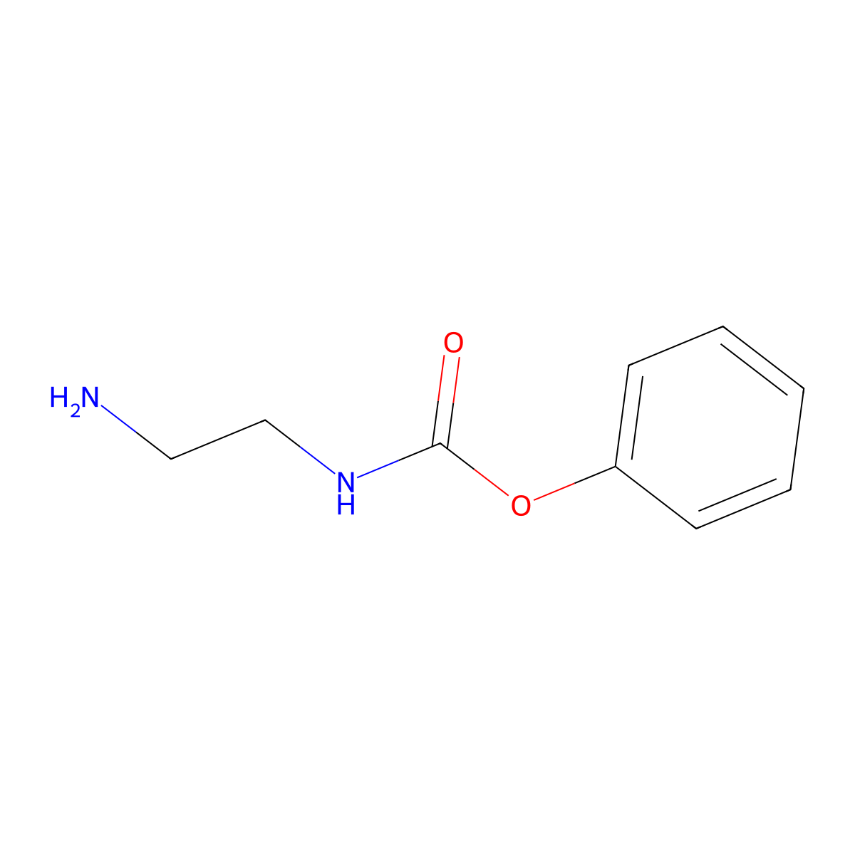 Phenyl N-(2-aminoethyl)carbamate molecular structure, CAS 55468-08-1