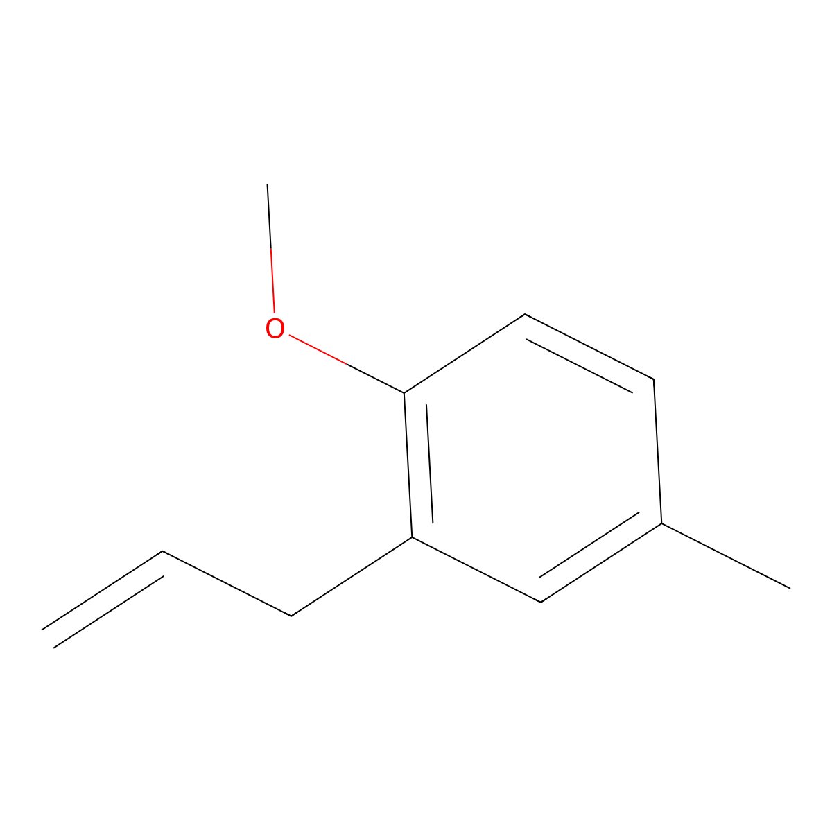 3-(2-Methoxy-5-methylphenyl)-1-propene molecular structure, CAS 55469-26-6