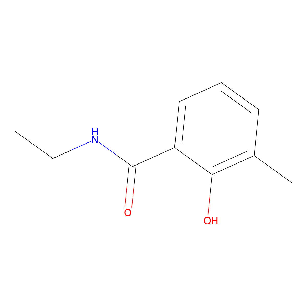 N-ethyl-2-hydroxy-3-methylbenzamide molecular structure, CAS 55477-58-2