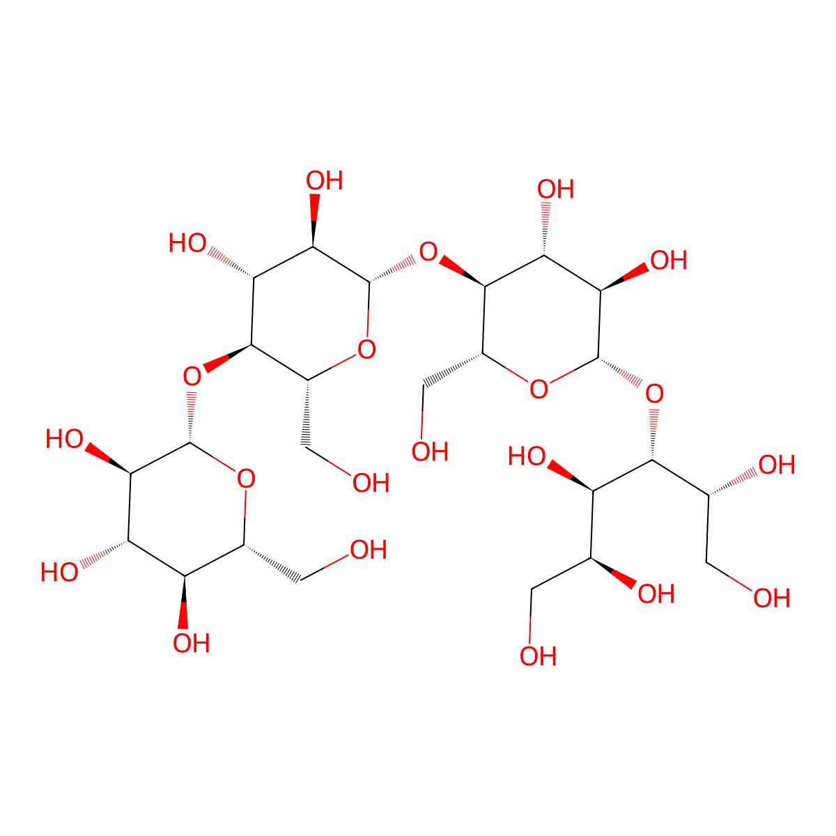 Cellotetraitol molecular structure, CAS 5548-55-0