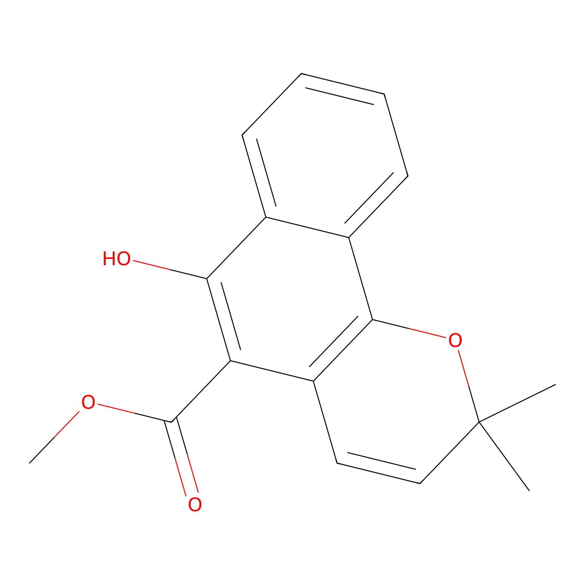 Mollugin molecular structure, CAS 55481-88-4