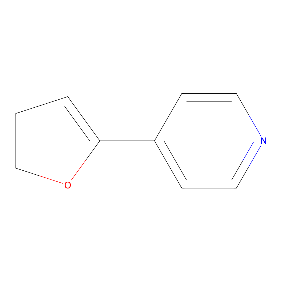 4-(2-Furyl)pyridine molecular structure, CAS 55484-04-3