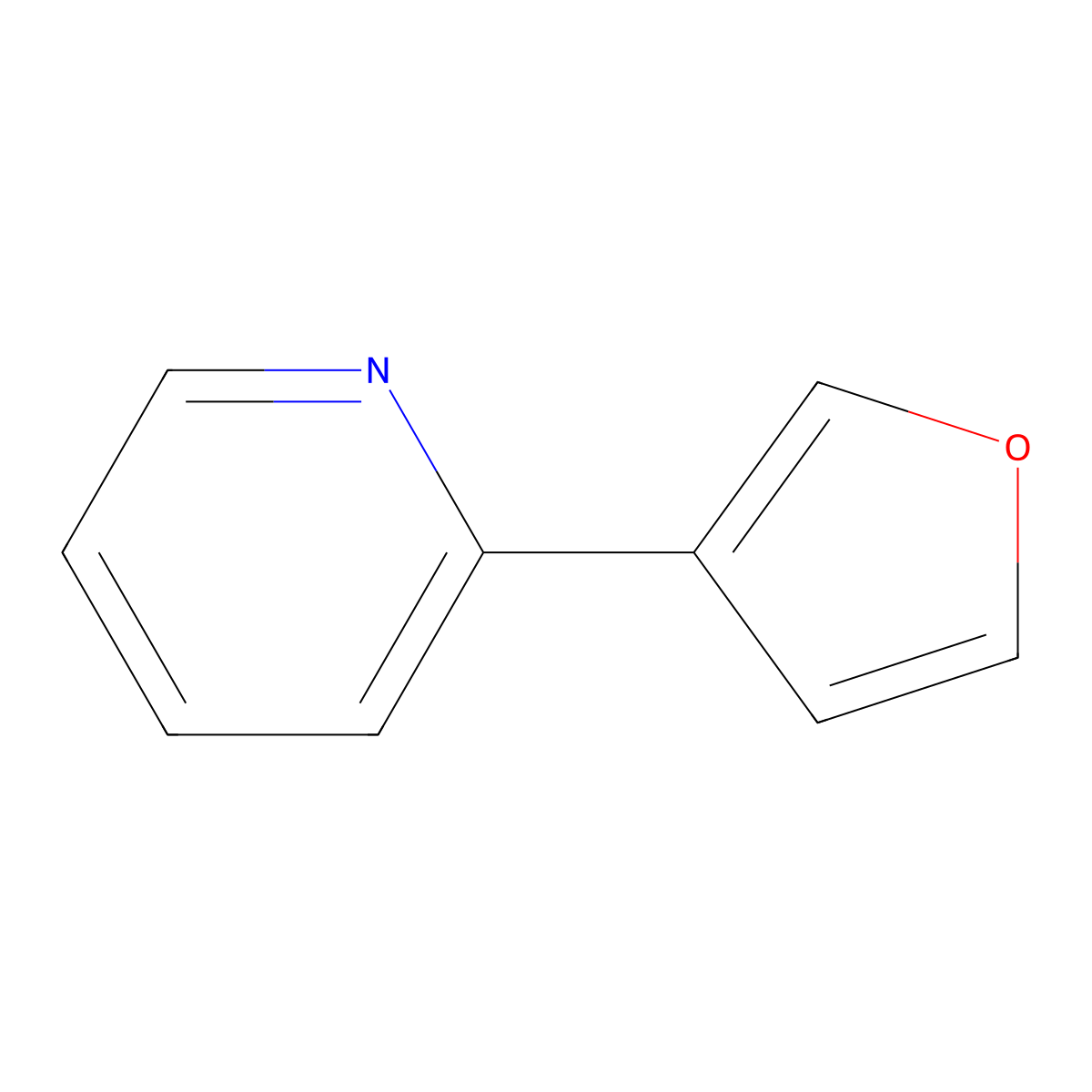 2-(Furan-3-yl)pyridine molecular structure, CAS 55484-05-4