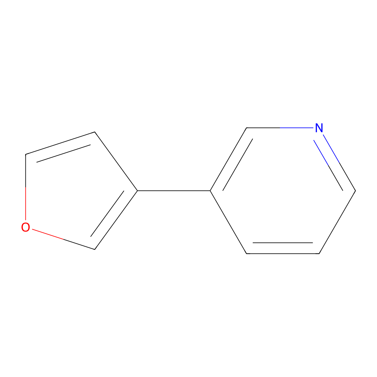 3-(Furan-3-yl)pyridine molecular structure, CAS 55484-06-5