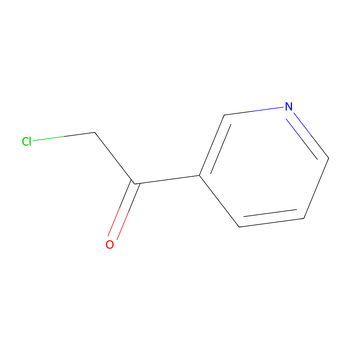 3-Chloroacetylpyridine molecular structure, CAS 55484-11-2