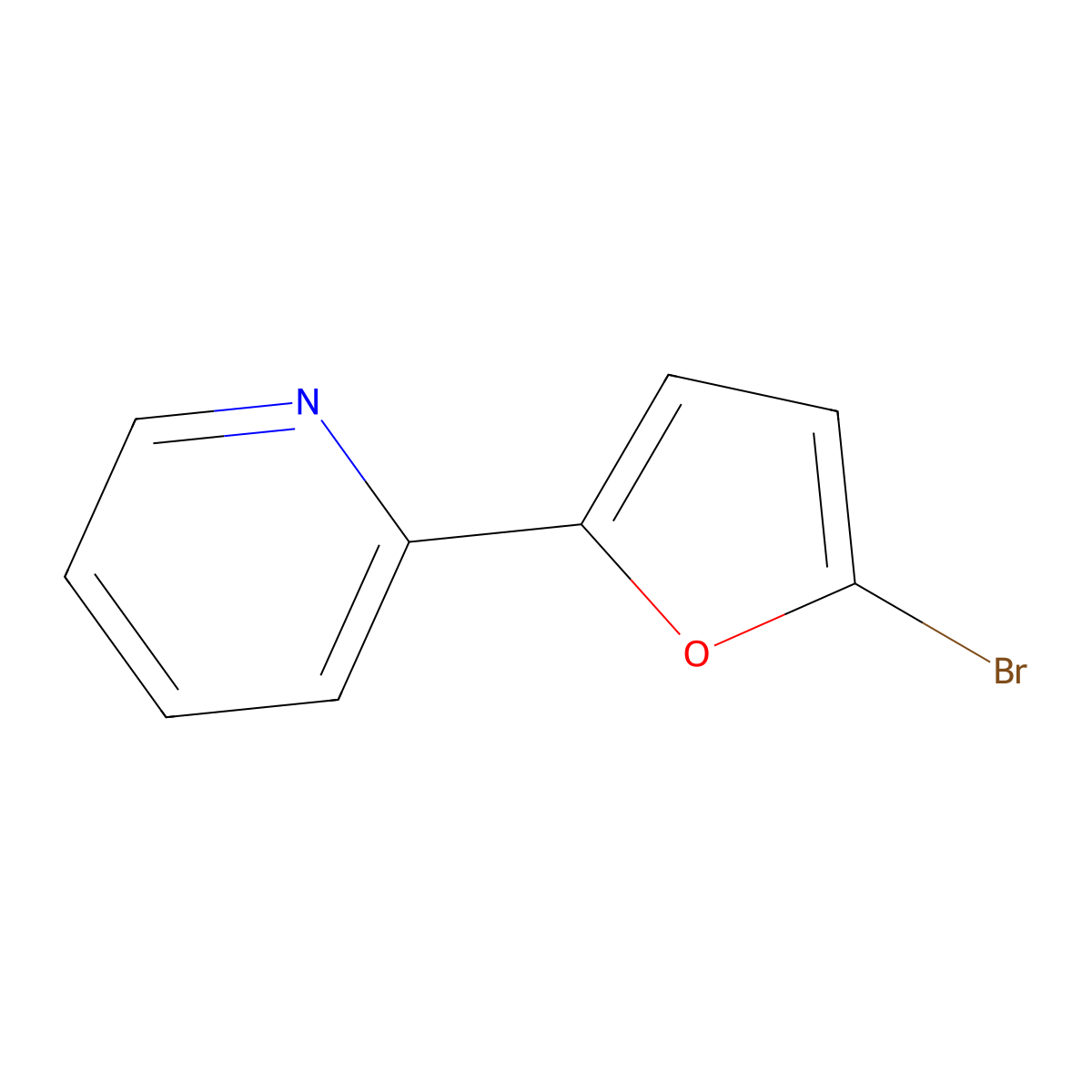5-Bromo-2-(2-pyridyl)-furan molecular structure, CAS 55484-30-5