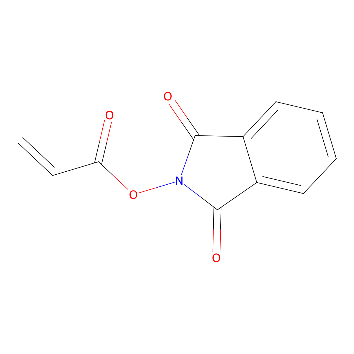 1,3-dioxo-2,3-dihydro-1H-isoindol-2-yl prop-2-enoate molecular structure, CAS 55484-53-2