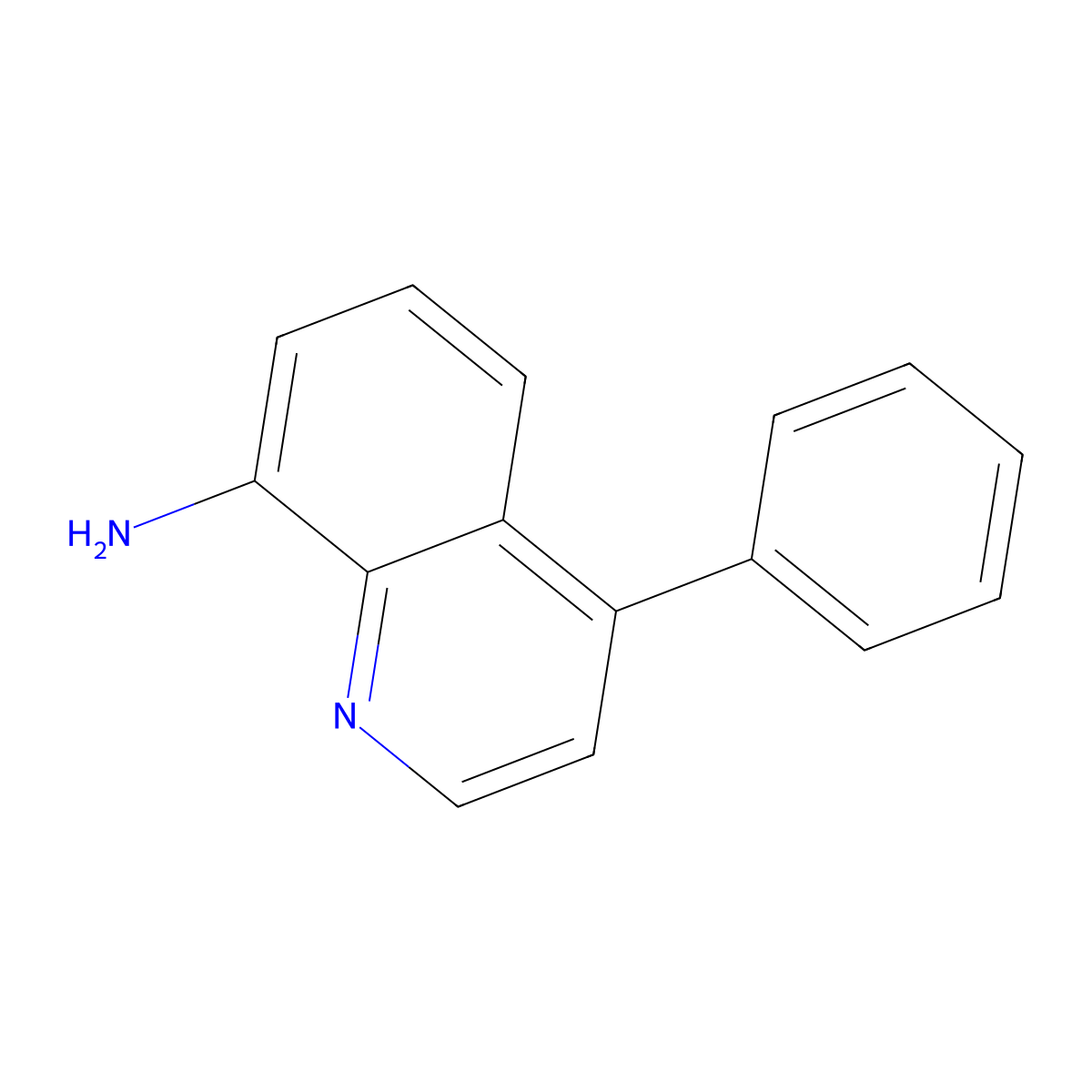 8-Quinolinamine, 4-phenyl- molecular structure, CAS 55484-55-4