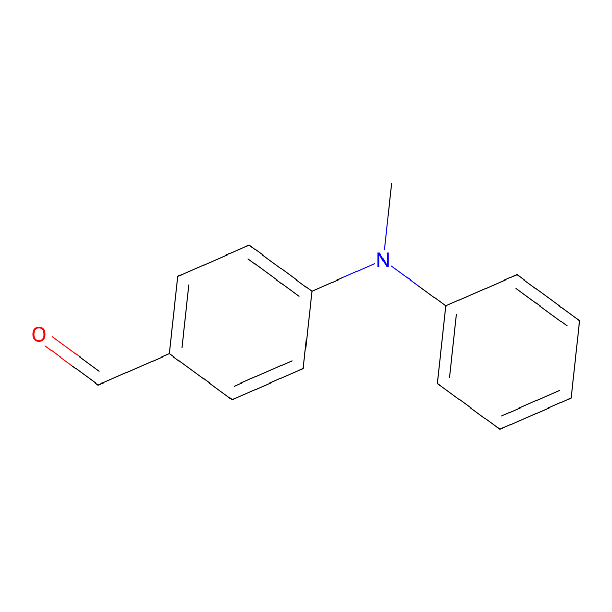 4-[Methyl(phenyl)amino]benzaldehyde molecular structure, CAS 55489-38-8