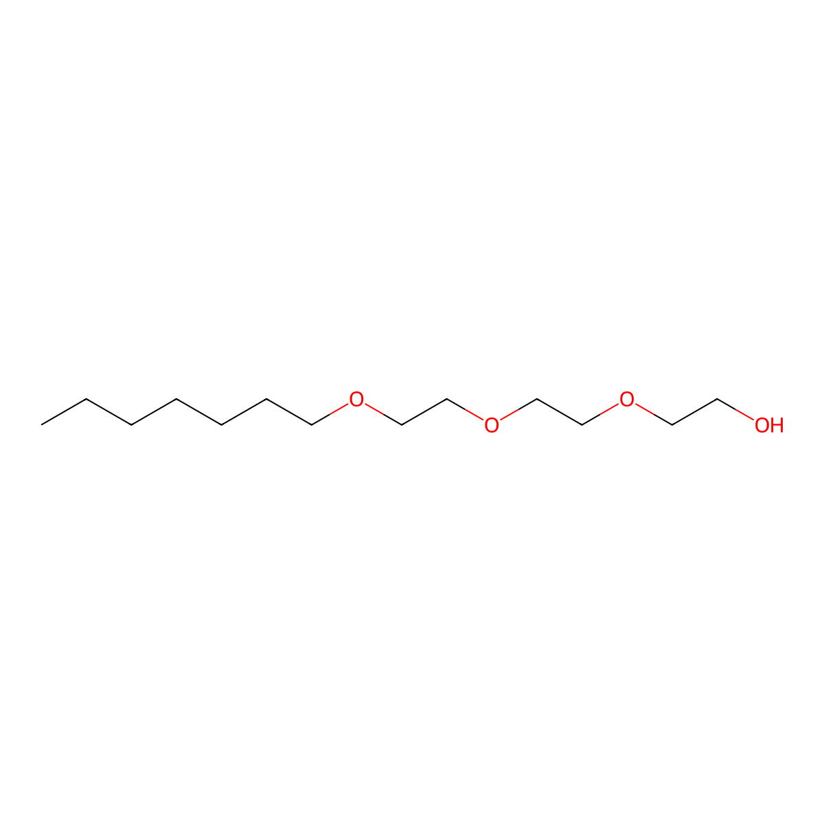 2-[2-(2-Heptoxyethoxy)ethoxy]ethanol molecular structure, CAS 55489-59-3