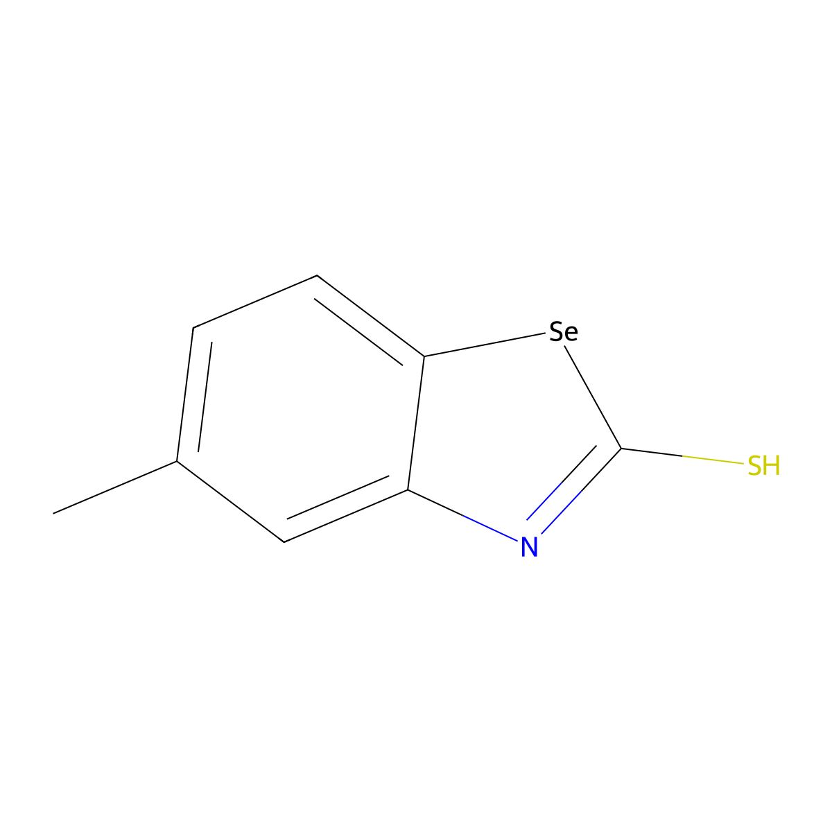 5-Methyl-1,3-benzoselenazole-2-thiol molecular structure, CAS 55489-80-0