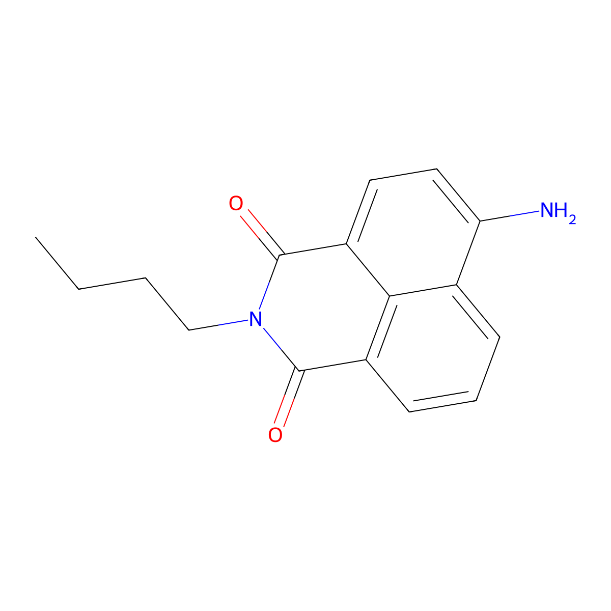 6-amino-2-butyl-1H-benzo[de]isoquinoline-1,3(2H)-dione molecular structure, CAS 55490-98-7